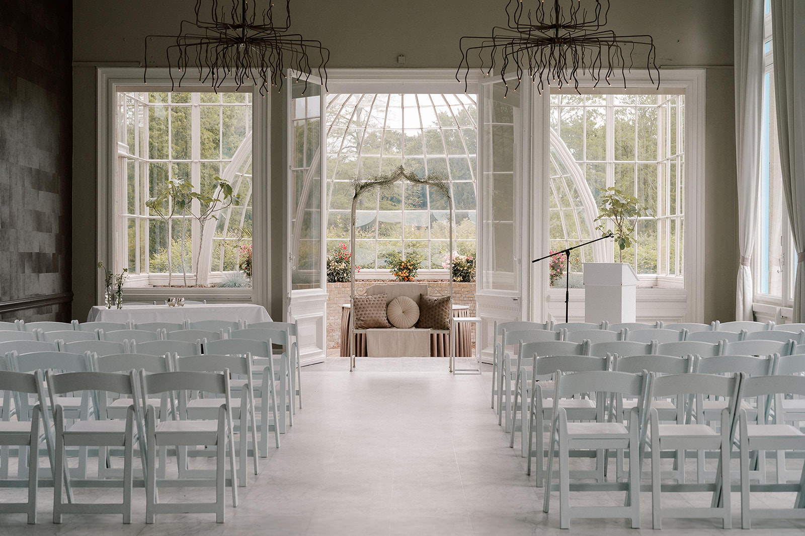 ceremony space from orangerie elswout